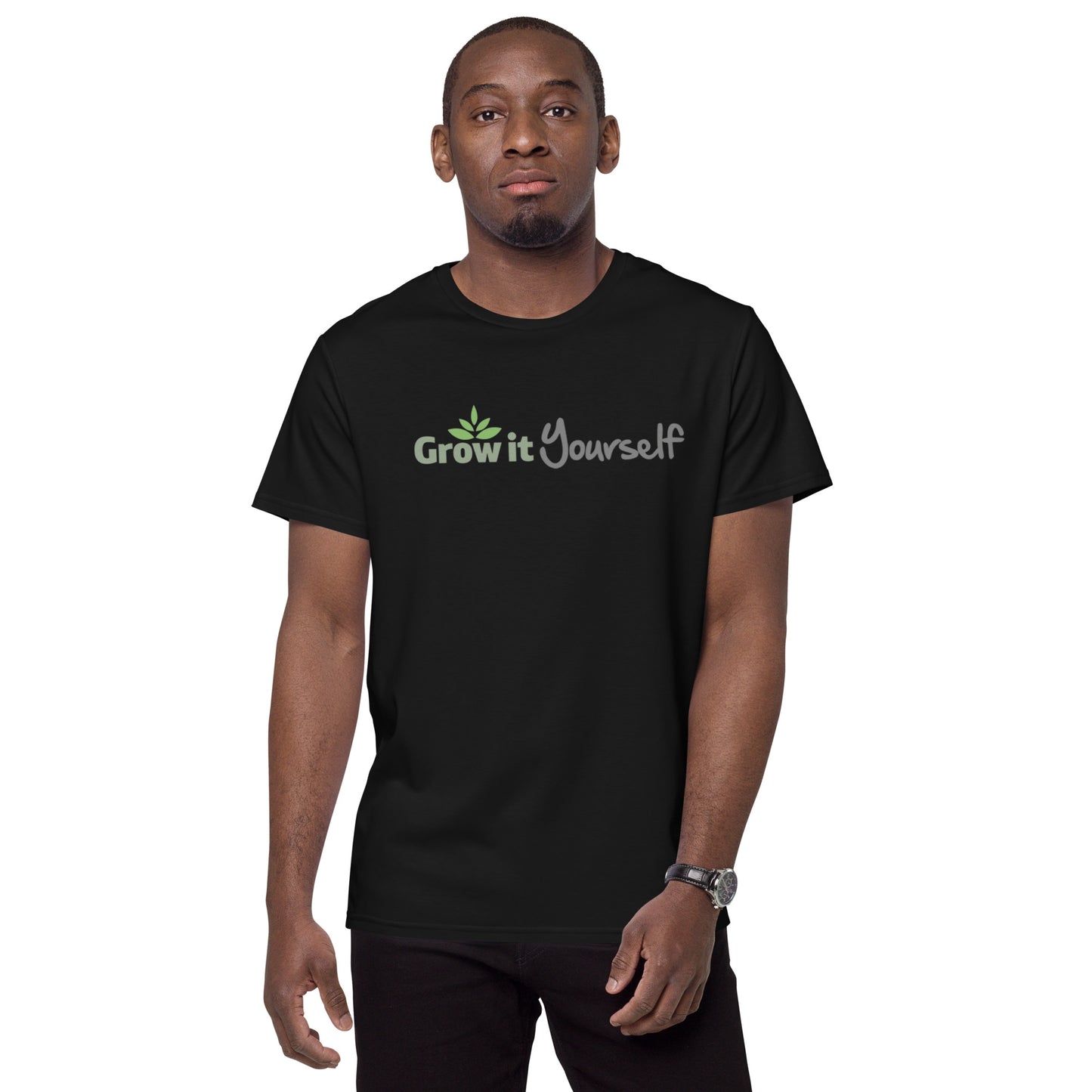 Grow it yourself logo Men's premium cotton t-shirt
