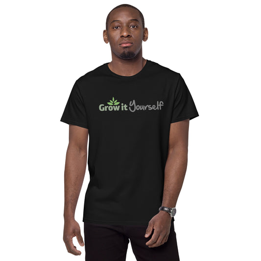 Grow it yourself logo Men's premium cotton t-shirt