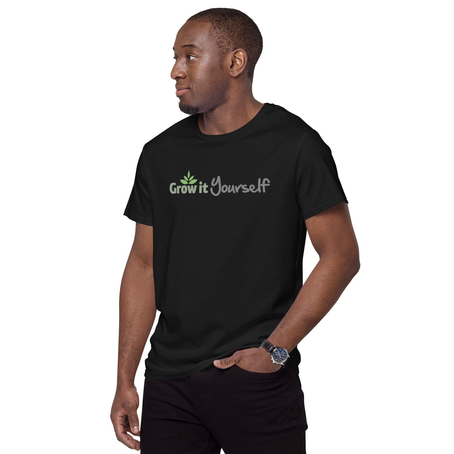 Grow it yourself logo Men's premium cotton t-shirt